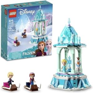 New LEGO Disney Frozen Anna and Elsa’s Magical Carousel 43218 Ice Palace